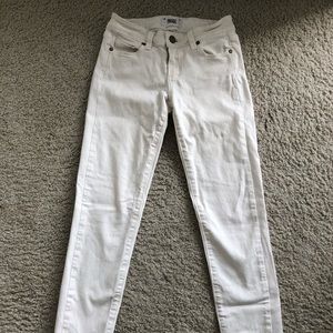 Paige denim white skinny jeans